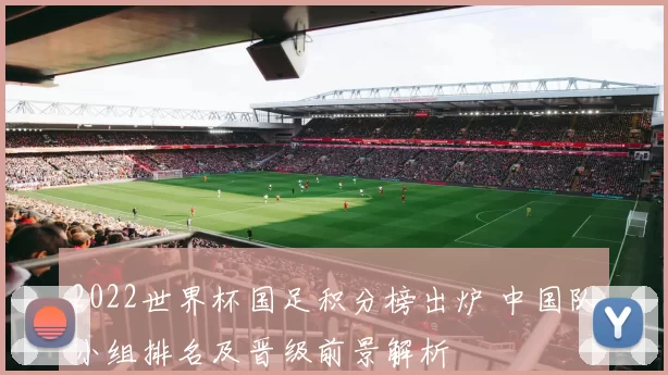 2022世界杯国足积分榜出炉 中国队小组排名及晋级前景解析