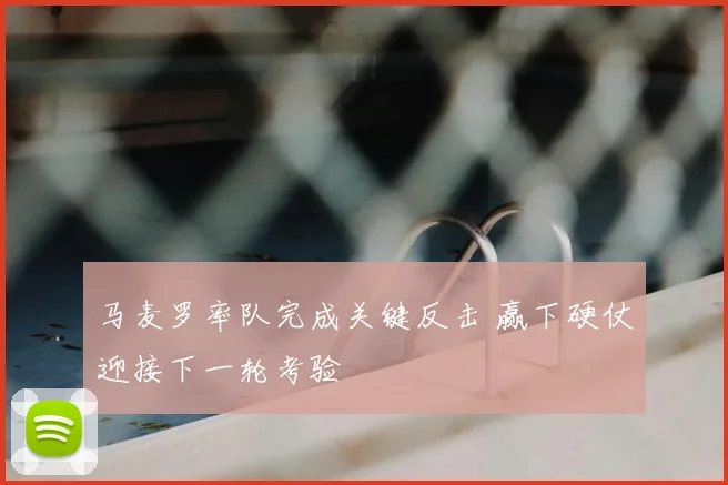 马麦罗率队完成关键反击 赢下硬仗迎接下一轮考验